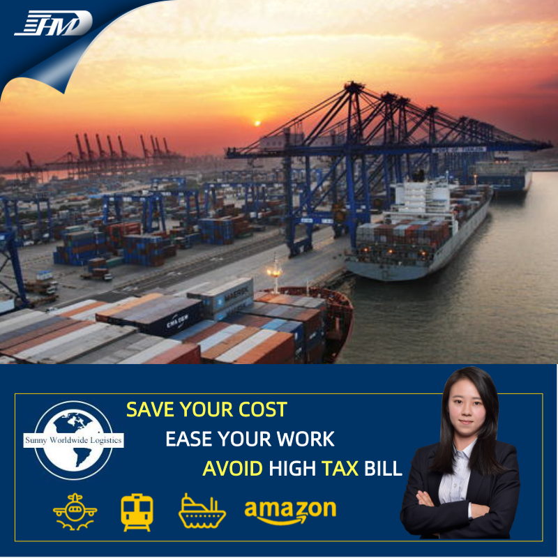 到美国的海运船到芝加哥波士顿的门到门物流服务