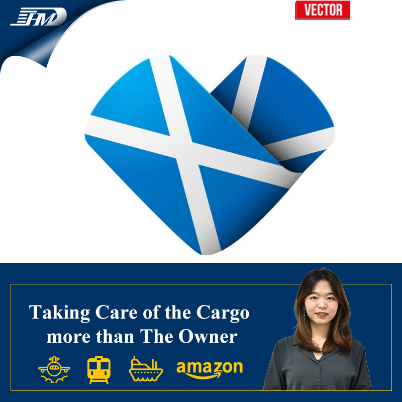 Freight forward LCL FCL sea shipping from China to Scotland