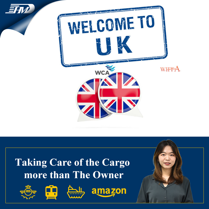 Door to door railway freight forwarder shipping rates agent China to UK