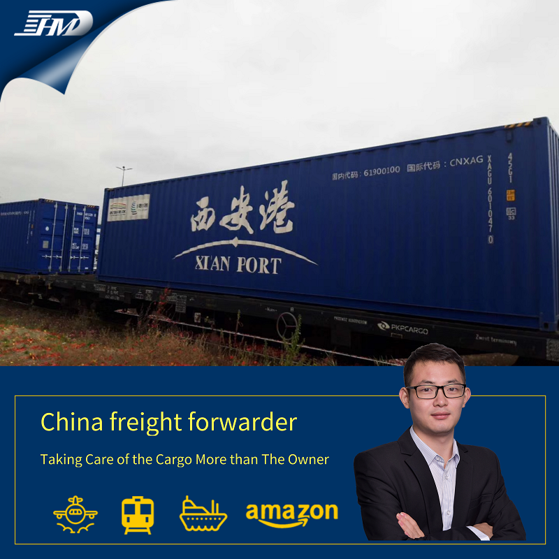 China shipping agent railway freight forwarder train transport to Europe