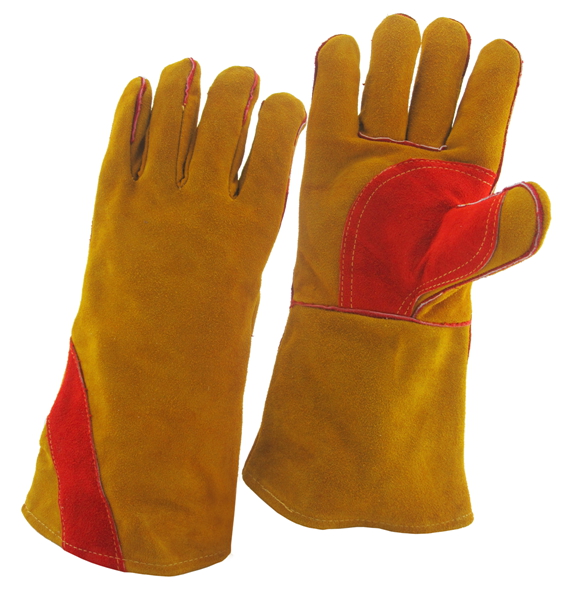 Китай Кожаные перчатки пайки фабрики, оригинальные кожаные паяльные перчатки производителя, перчатки истинные кожаные сварщики поставщик