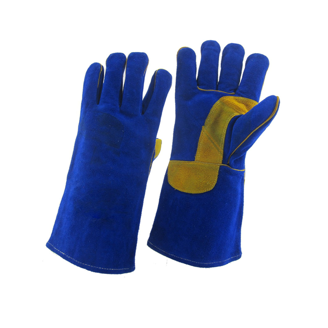 Китай Завод перчаток для пайки кожи, оригинальные перчатки пайки из натуральной кожи, производитель перчаток истинные кожаные сварщики, для TIG / MIG