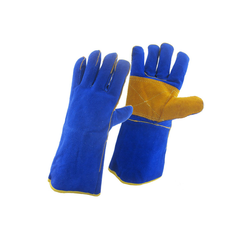Китай Кожаные перчатки пайки фабрики, завод перчаток из натуральной кожи, перчатки, истинные кожаные перчатки сварщика поставщик, для Tig / Mig