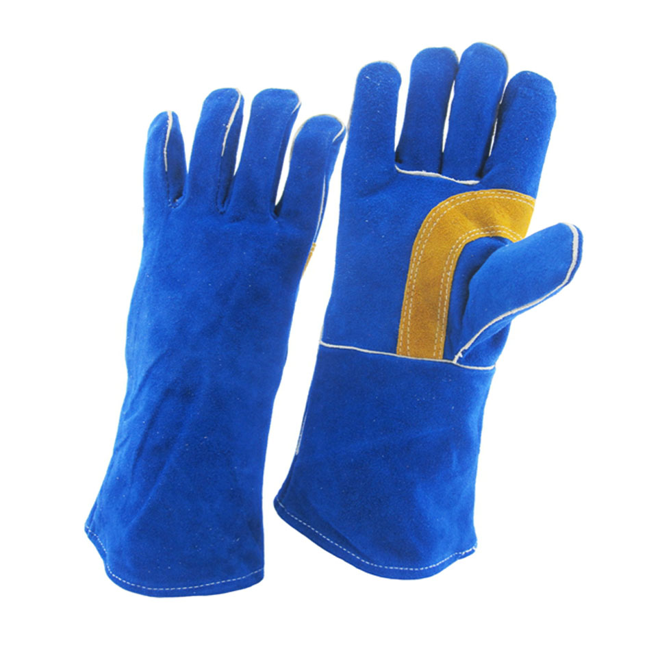 Китай Кожаные перчатки пайки фабрики, перчатки из натуральной кожи Производитель перчаток из кожи, перчатки истинные кожаные сварщики поставщик, для TIG / MIG