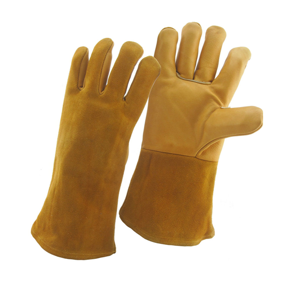 Китай Кожаные перчатки пайки фабрики, перчатки истинные кожаные перчатки для кожи, производитель перчаток из натуральной кожи поставщик, для Tig / Mig