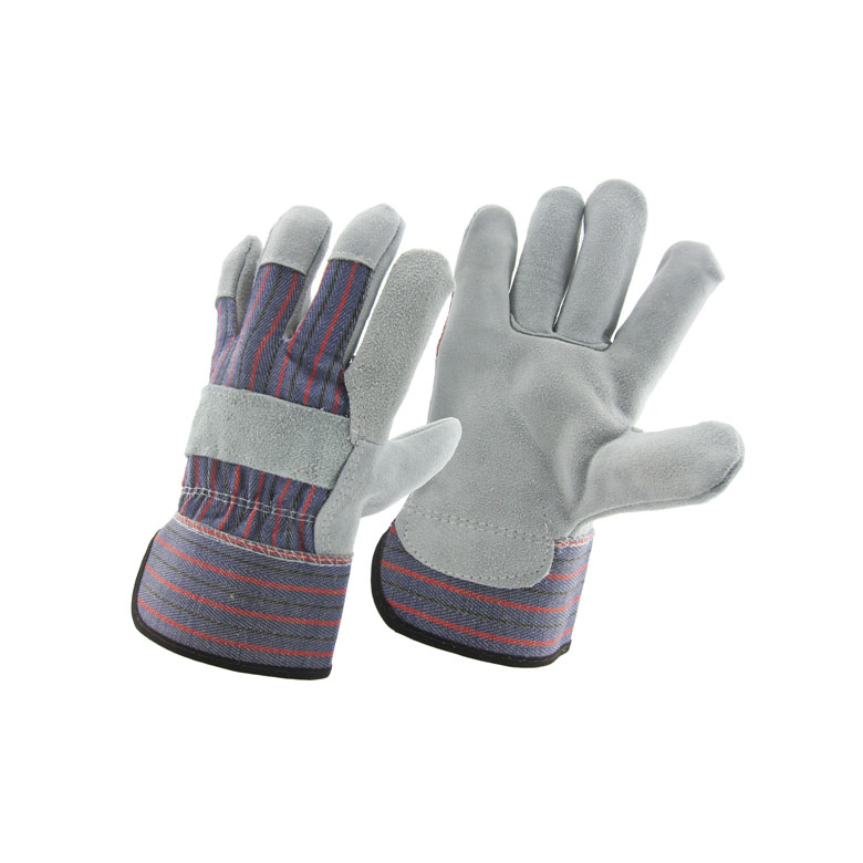 Китай полу кожаный работник перчатки фабрики, натуральная кожаная кожаная перчатка поставщик, безопасный производитель перчаток