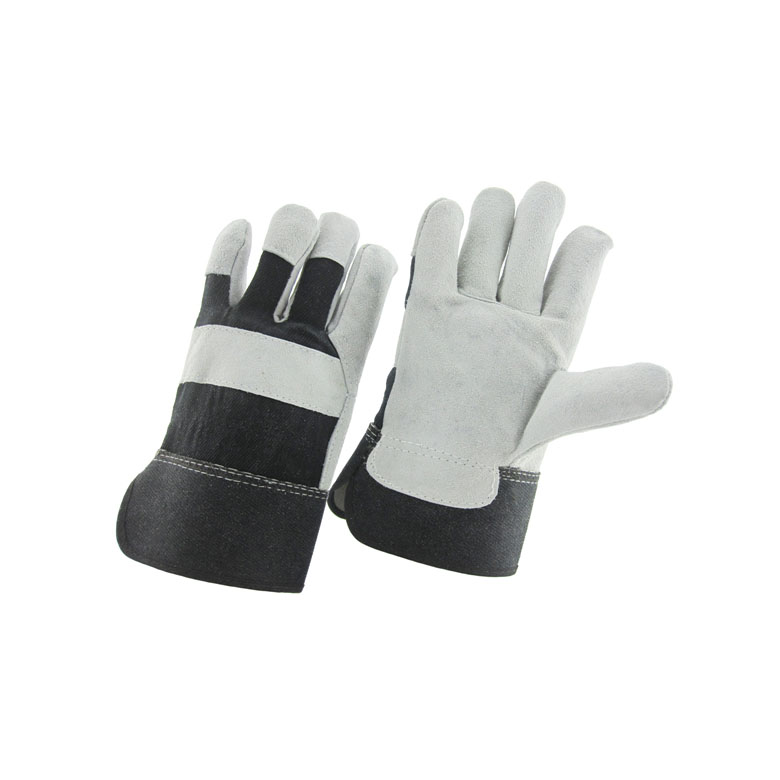 Китай Корова расколотая кожаная фабрика перчатки работника, натуральная кожаная кожаная перчатка поставщик, производителя перчатки истинной кожи