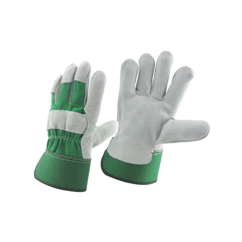 Китай Корова расколотая кожаная фабрика перчатки полной ладони фабрика, натуральная кожа трудовые перчатки, производитель безопасности, прочностная перчатка поставщик