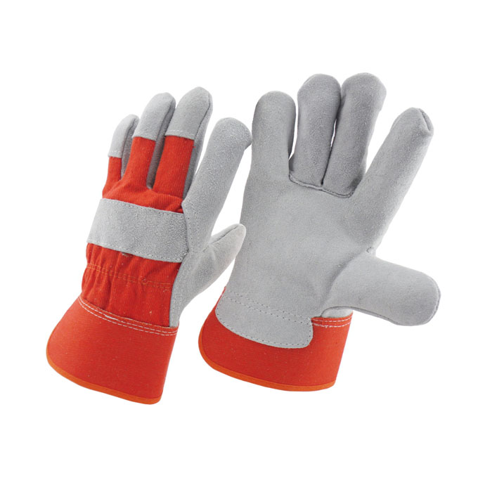 Китай Король расколотая кожаная полная кожаная фабрика перчатки Palm Factory, натуральная кожаная кожаная перчатка поставщик, производитель безопасности перчатки