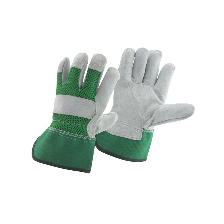 Китай Серый цвет корова расколотая кожаная фабрика перчатки работника, натуральная кожаная работа поставщик труда, производитель безопасности перчатки