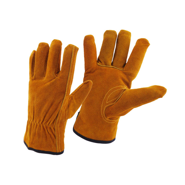 Китай Корова разделить кожаные перчатки вождения фабрики, корова расколотые кожаные перчатки вождения фабрики, перчатки водителя коровы кожи поставщик