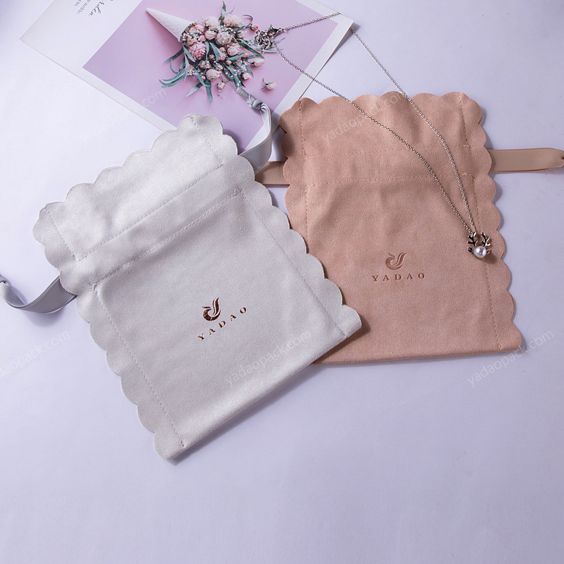 マイクロファイバードローストリングジュエリーポーチ中国生産