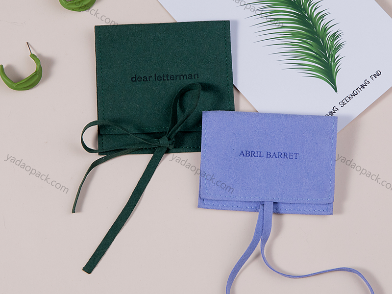 Sacchetto del flap del packaging dei monili della custodia in microfibra