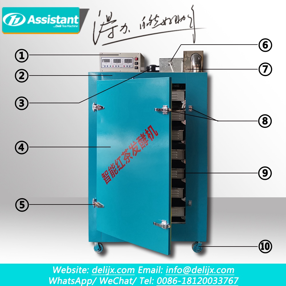 7 Lapisan 14 Nampan Di Dalam Kabinet Fermentasi Teh Stainless Steel DL-6CFJ-60