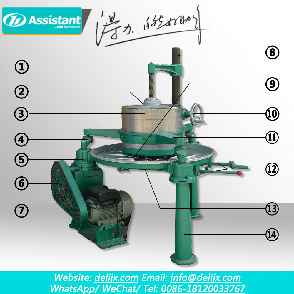 30cm Drum Smaller Lebih Murah SS Jenis Teh Daun Mesin Rolling DL-6CRT-30