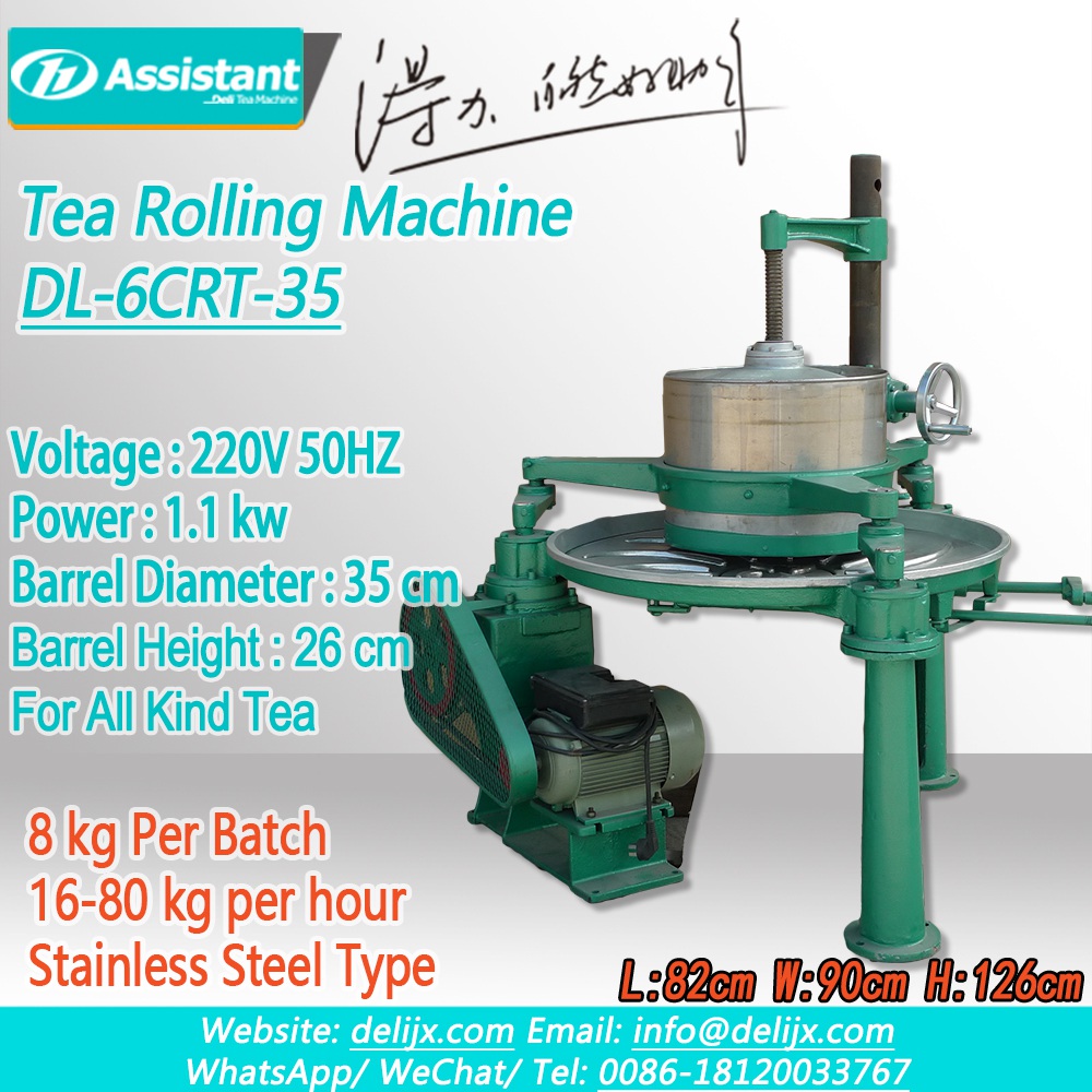 35cm Stainless Steel Barel Mesin Roller Teh Ortodoks Kecil DL-6CRT-35