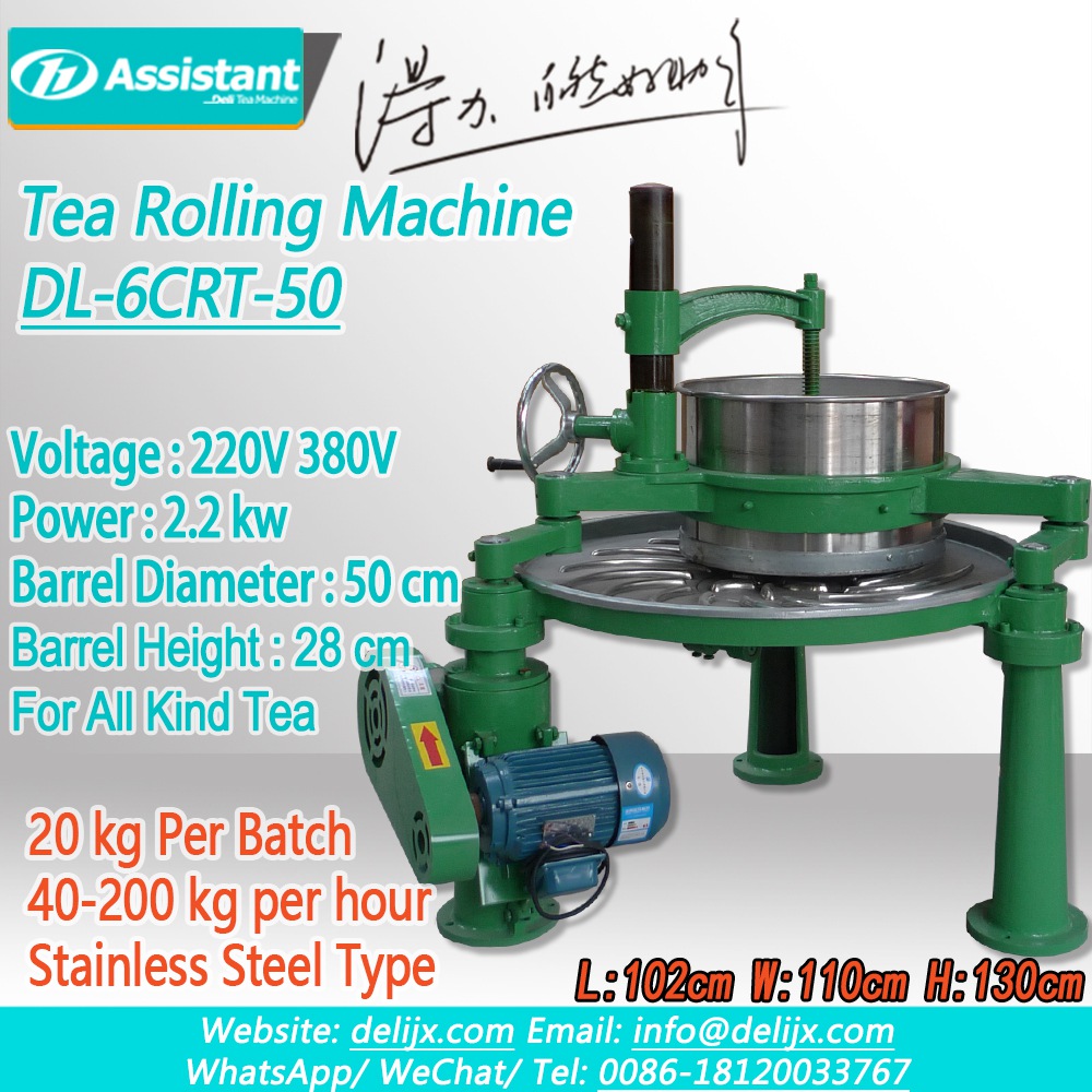 50cm SS Type Drum Tea Twisting Machine Untuk Semua Jenis Teh DL-6CRT-50