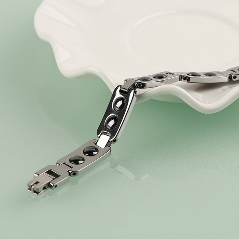 Bracelet en carbure de tungstène en gros pour hommes avec bois et aimants Inlay Chine fournisseur