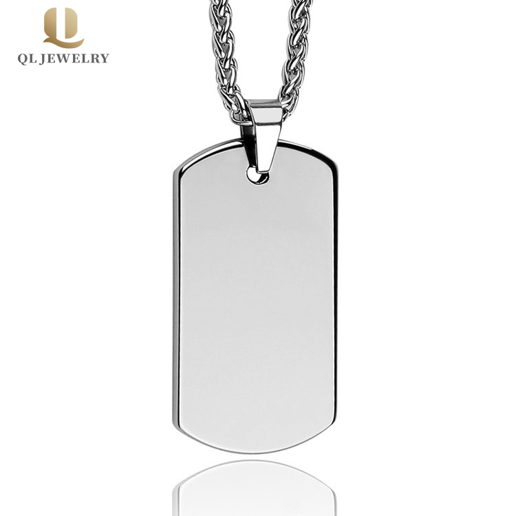 Heißer Verkauf Wolfram Hund Tag Ketten, Wolframkarbid Halsketten & Wolfram Anhänger Für Männer China Lieferant