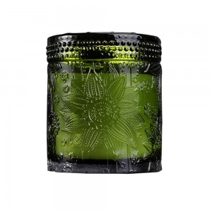 Lotus candle jar
