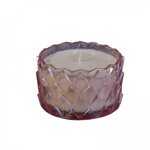 Pine needle candle jar