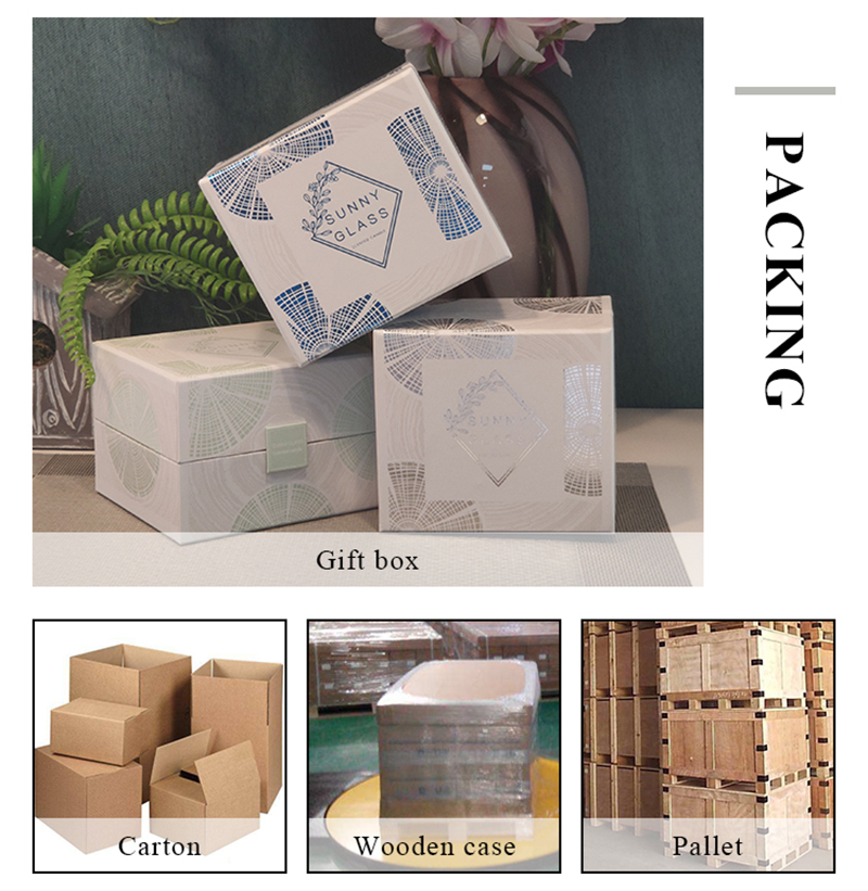 Luxury 8oz gradient color glass candle holder Luxury 8oz gradient color glass candle holder