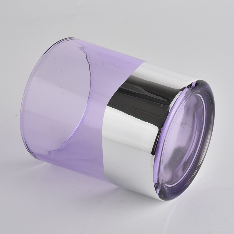 400ml electroplating and spray purple glass candle holder from Sunny Glassware
