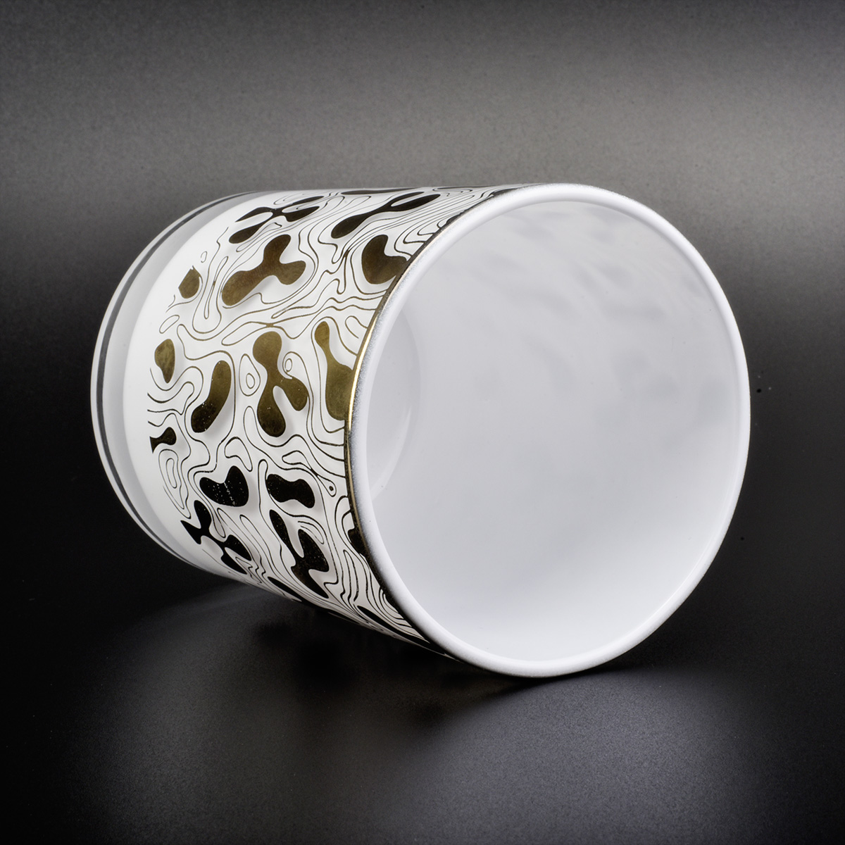 Luxury White Glass Jar For Candle Making Wholesale Luxury White Glass Jar For Candle Making Wholesale