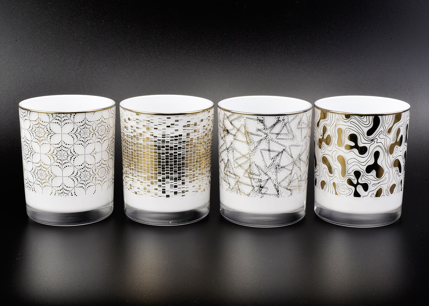 Luxury White Glass Jar For Candle Making Wholesale Luxury White Glass Jar For Candle Making Wholesale