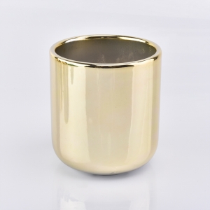 Popular Gold Ceramic Candle Jars