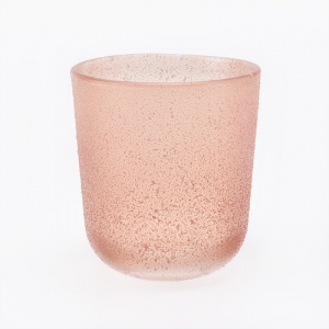 257ML Candle Jar Glass Candle Holder Orange