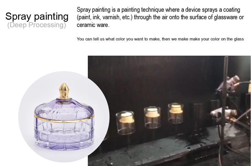 Wholesale 5oz 6oz customized luxury glass candle containers with lid