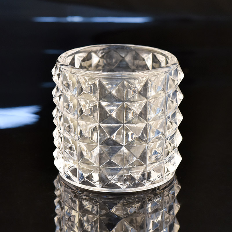 Hot sale crystal glass candle jar for candle making Hot sale crystal glass candle jar for candle making