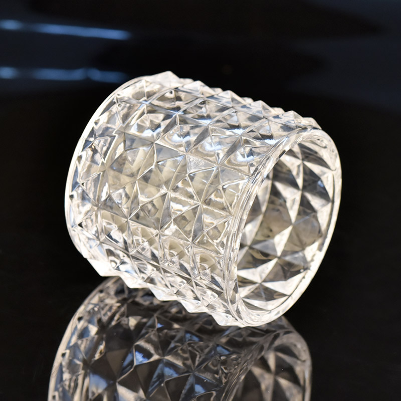 Hot sale crystal glass candle jar for candle making Hot sale crystal glass candle jar for candle making