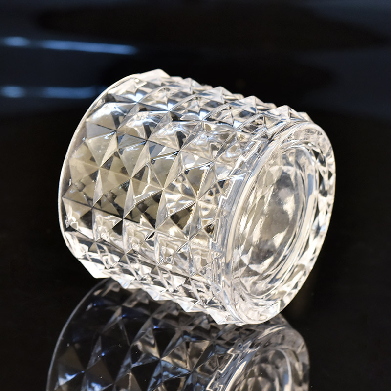 Hot sale crystal glass candle jar for candle making Hot sale crystal glass candle jar for candle making