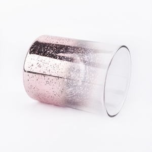 Luxury cao cấp kính nến holder 8oz trang trí nhà màu hồng