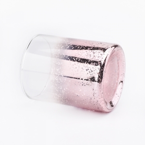 Luxury cao cấp kính nến holder 8oz trang trí nhà màu hồng