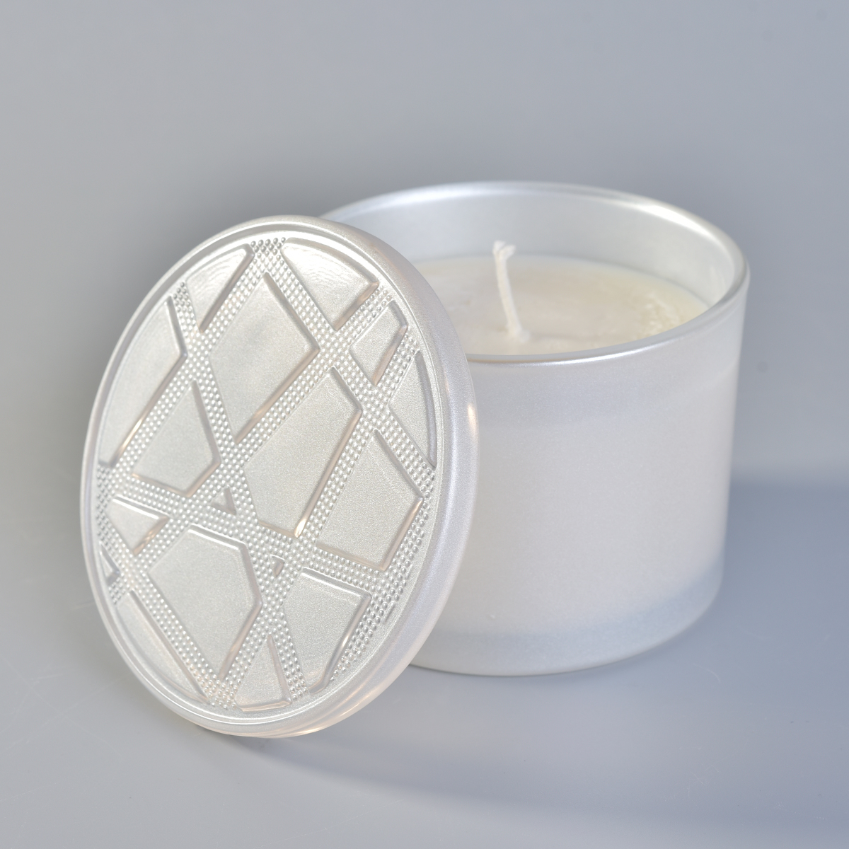 12oz hot sale glass candle holder with customized decoration 12oz hot sale glass candle holder with customized decoration