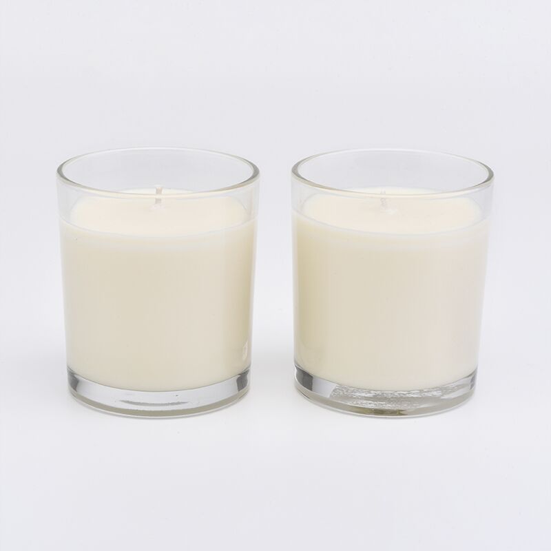 Home decorative crystal glass candle jars with 100% soy wax