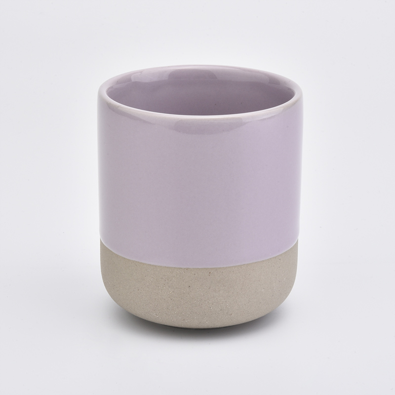 12oz Luxury Purple Candle Holders for Christmas Gift