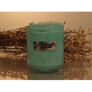 Luxury Embossed Glass Candle Jars