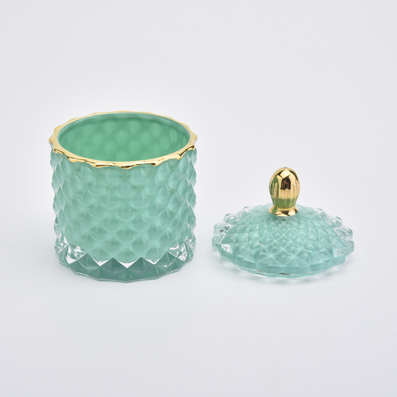 110ml Luxury Green Candle Jar Glass With Lids 110ml Luxury Green Candle Jar Glass With Lids