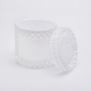 white glass candle holders from Sunny Glassware
