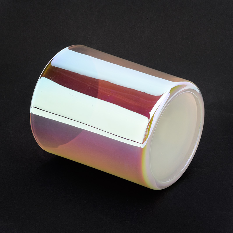 6oz 8oz 10oz White Holographic Glass Candle Jars 6oz 8oz 10oz White Holographic Glass Candle Jars