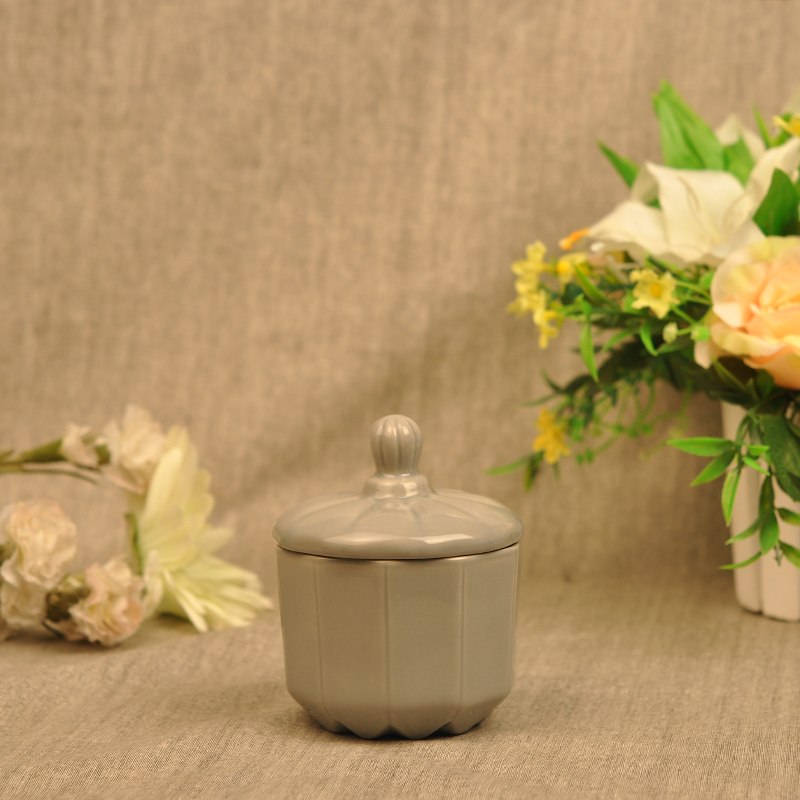 unique ceramic candle holder with lid