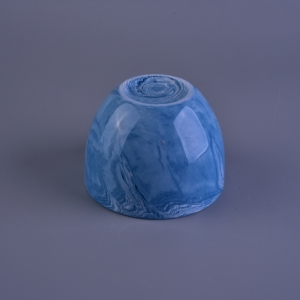 Mainit na Pagbebenta ng Marmol na pattern Ceramic Votive Candle Cup Iba't ibang Mga Sets na Kulay