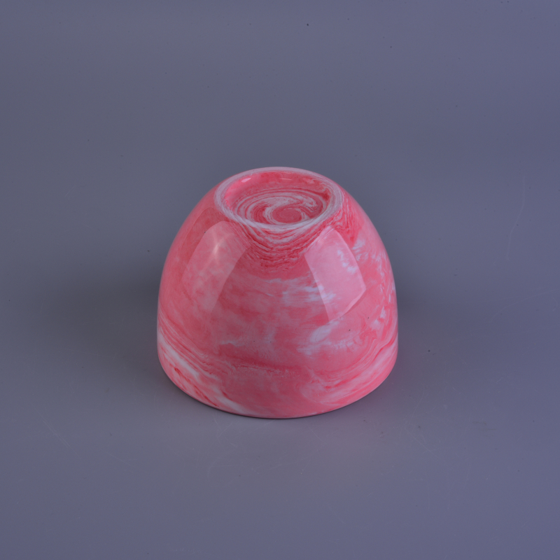 Marbling Ceramic Candle Holders Marbling Ceramic Candle Holders