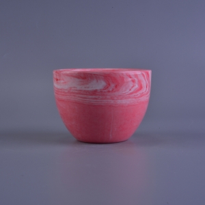 Marbling Ceramic Candle Holders