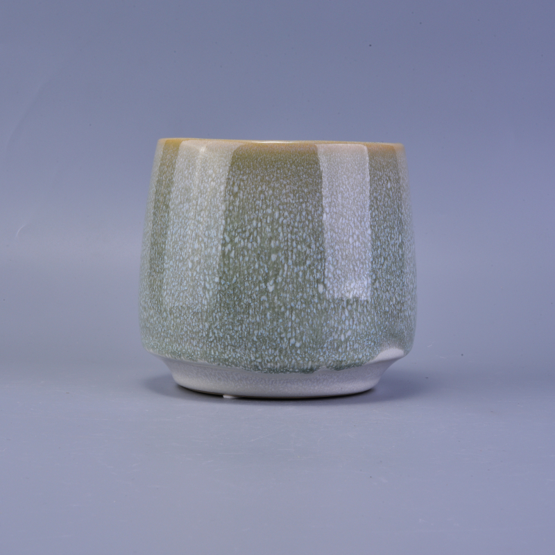 Crack glaze transmutation ceramic candle holder Crack glaze transmutation ceramic candle holder