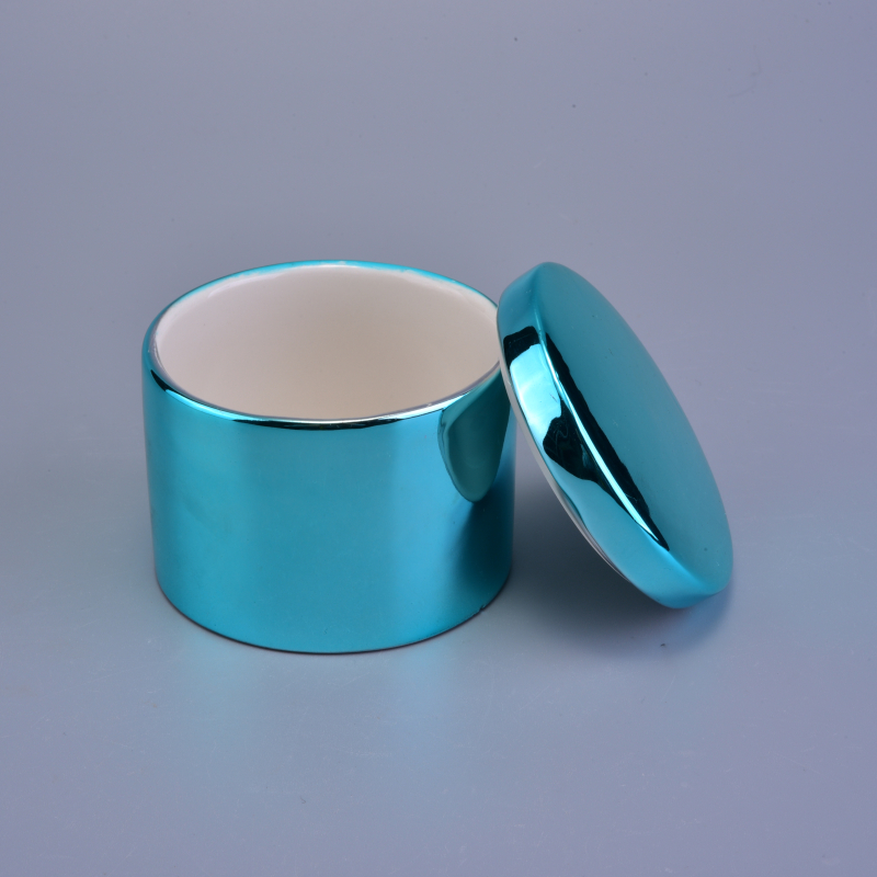 New arrival ceramic candle holders with lids